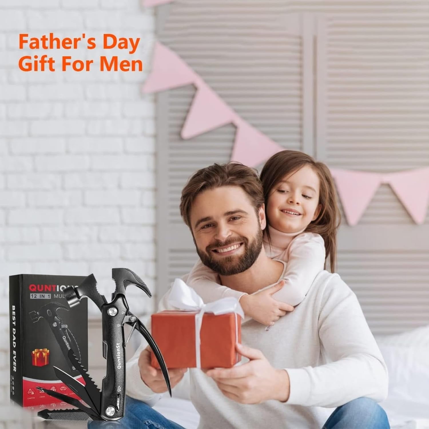 Suttmin Father Gift Set for Dad Fathers Day Dad Gifts Birthday  Gifts for Men Socks Flask Pocket Hug Token and Gift Box Thank You Gift for Men  Boyfriend Husband Father