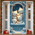 thumbnail image 4 of Cute Polar Bear Baby Snowy Winter Scene Christmas Holiday Party Decoration for Indoor Decoration Winter Festive Decor, 4 of 9