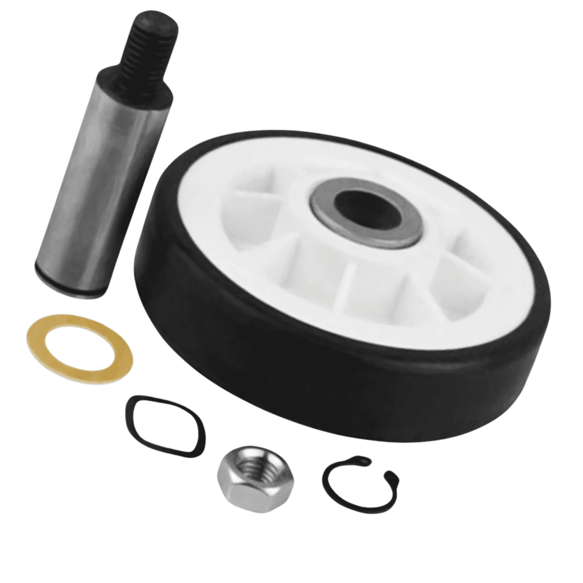 Scaroo 303373K Dryer Drum Roller Support Wheel Kit Fit for Whirlpool 4-PACK