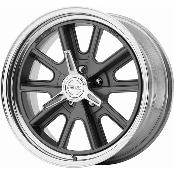 American Racing Wheels Wheel VN4278956560 VN427P Shelby Cobra; 18 Inch Diameter x 9.5 Inch Width; 5 x 114.3 Millimeter/5 x 4.50 Inch Bolt Pattern; 60 Degree Conical Seat Lug; 12 Millimeter Offset