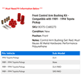 thumbnail image 2 of Front Control Arm Bushing Kit - Compatible with 1989 - 1994 Toyota Pickup 1990 1991 1992 1993, 2 of 2
