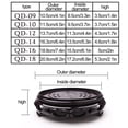 thumbnail image 4 of Antique Pot de Fleurs Support de Base en Plastique Mat Haut Plateau à Fleurs Rack Rond en Pot Ornement Végétal Base, Brun Noir QD-18 (Plastique; Taille: Diamètre Extérieur 20,8cm Diamètre Intérieur 17,2cm Hauteur 5,3cm), 4 of 11