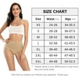 thumbnail image 5 of wirarpa Women's Cotton Stretch Underwear Briefs High Waisted Full Coverage Ladies Pantie Beige 4 Pack Size 5-10, 5 of 6