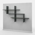 thumbnail image 6 of Ada Home Decor Furniture 59" 3 Tier Anthracite Warren Modern Wall Shelf, 6 of 7