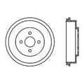 thumbnail image 2 of Centric Parts Brake Drum P/N:122.62038 Fits select: 2009-2010 CHEVROLET COBALT, 2009 PONTIAC G5, 2 of 2