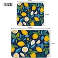 thumbnail image 2 of Lemon Blue Dish Drying Mat Absorbent Kitchen Counter Mat Microfiber Drainer Pad with Hanging Loop Kitchen Decor for Sinks Draining Utensils Pots Pans Countertop Dish Pads 16x18 Inch, 2 of 6