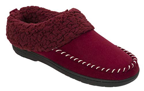 Chaussons Femme Dearfoams Microsuede Clog with Whipstitch and Memory Foam 