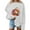 White, variant on Kilaqueen Pumpkin Halloween Sweatshirts for Women Casual Fashion Oversized Hoodie Graphic Printed Crewneck Sweatshirts Warm Fall Pullover Blouses