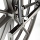 thumbnail image 2 of Silla de ruedas Invacare 9XT_29155 Serie 9000 XT de alto rendimiento, ligera, con brazos de longitud completa y asiento de 45 cm de ancho, color negro satinado, 2 of 5