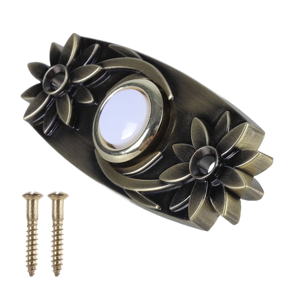 Wiring Door Bells Push Buttons Brass Lighted Press Button Wall Mounted Doorbell Switches Garage Doorbell Button