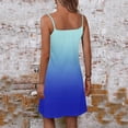 thumbnail image 5 of summer dresses for women 2024 Casual Sundress Summer Camisole Boho Beach Dress V Neck Tank Dresses Beach Dress wedding guest dresses for women Blue Polyester XL, 5 of 6