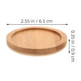 thumbnail image 2 of HAMPPLIES Heat Insulated Coasters Bamboo Beige 12Pcs 2.55X2.55X0.35in, 2 of 8