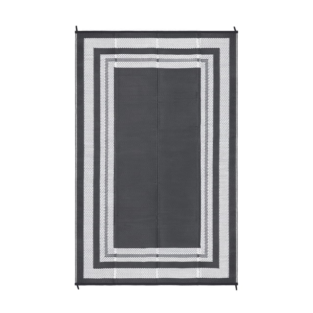 Reversible Waterproof Outdoor Rug, Plastic Straw Patio Mat Lightweight Portable Large Area Carpet, Modern Geometric Design, Multiple Sizes and Colors