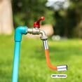 thumbnail image 5 of 2pcs Foam Extension Tube With Connector, 360 Degrees Faucet Sprayer Extension Hose, Orange 20cm/30cm, 5 of 5