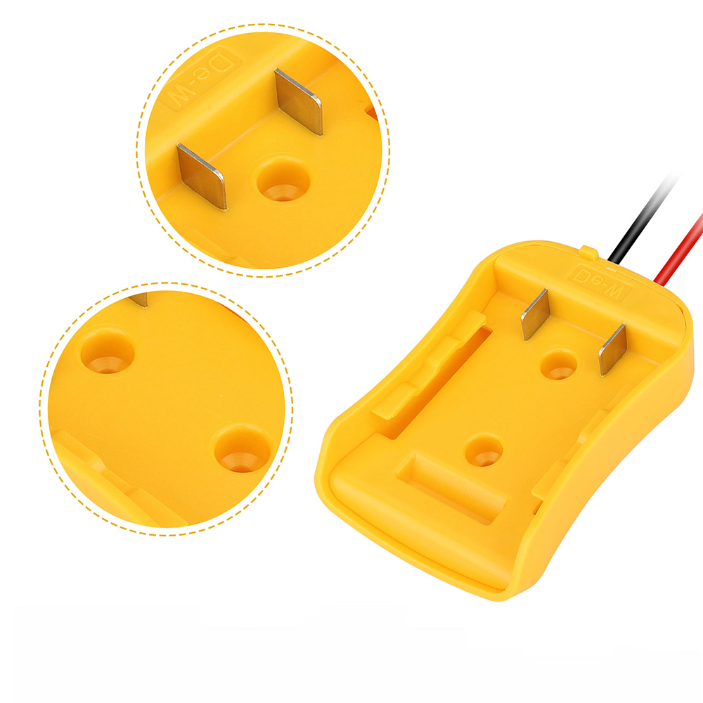 Upgraded Power Wheel Adaptor for Dewalt 20V/18V Battery with Fuse