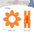 thumbnail image 2 of Uxcell Tennis Racket Vibration Dampener Soft Silicone Racket Shock Absorber for Tennis Racquet String - Flower Shaped Orange, 2 of 6