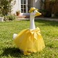 thumbnail image 6 of Lilixerw Spring Summer Goose Outfits Seasonal Cute Porch Goose Clothes with Bow & Hat,All Seasons Holiday Spring Goose Statue Costumes for 23" Cement Statue Garden Patio Outdoor Decor,Yellow, 6 of 6