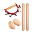 thumbnail image 2 of Juego educativo de música de madera, instrumentos musicales de percusión Montessori, habilidades para resolver problemas, coordinación mano-ojo para 3 piezas Hugo Juguetes musicales para niños, 2 of 7