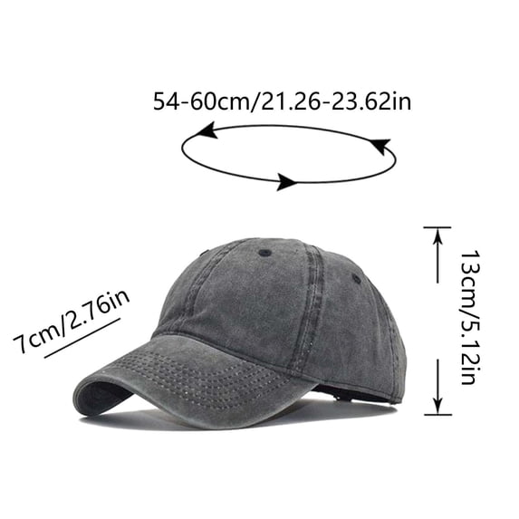 Yuanlong Unisex Baseball Cap Letter Palm Tree Embroidery Washed Cotton Dad Hat Adjustable Vintage Outdoor Casual Travel Cap