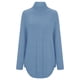 thumbnail image 3 of Suéter de punto con manga de murciélago y cuello redondo Gibobby para mujer Azul M, 3 of 4
