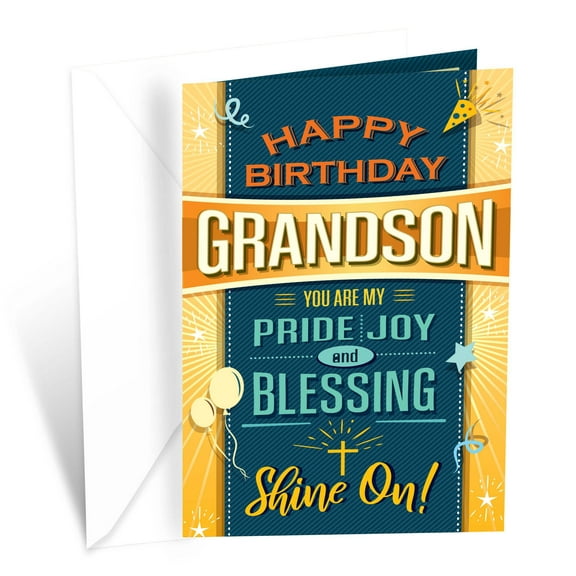 Prime Greetings Religious Birthday Card For Grandson