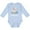 AE-Light Blue, variant on Inktastic My Babysitter Loves Me to the Moon and Back Elephant Family Boys or Girls Long Sleeve Baby Bodysuit