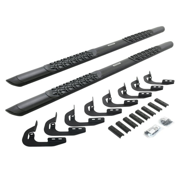 Go Rhino V3405880T V-Series V3 Aluminum Side Steps and Mounting Brackets Kit - Textured Black For 14-19 GMC, Chevrolet Fits select: 2014-2019 CHEVROLET SILVERADO, 2014-2019 GMC SIERRA