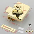thumbnail image 1 of Premium Gold Glass Door Lock Latch Suitable for Wine Storage Solutions, 1 of 8