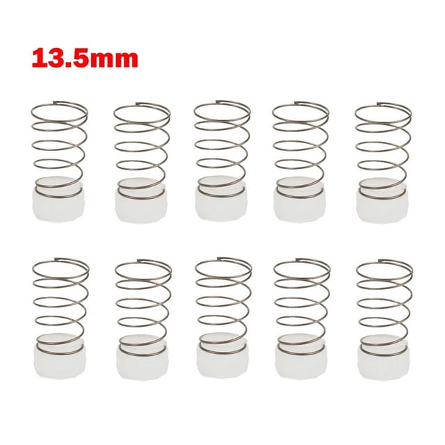 10 Set Air Compressor Rubber Seal Pads Spring Set Air Compressor Accessories Check Valve Spool Spring 28 X 13.5Mm