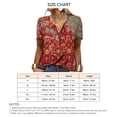 thumbnail image 5 of Camiseta de manga corta para mujer, camiseta de verano con cuello abotonado para mujer, camiseta estampada para mujer, confiable y duradera, 5 of 5