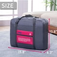 thumbnail image 2 of Gustave Foldable Travel Duffel Bag Water-Resistant Lightweight Personal Item Bag Carry on Luggage Weekender Overnight Tote Bags for Men Women "Rose Red", 2 of 8
