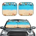 thumbnail image 2 of Haiem Boards And Beach Windshield Sun Shade: Universal Foldable 2-Piece Car Front Window Sunshade - Blocks Uv Rays, And Reduces Heat,Essential Car Accessory Large, 2 of 7