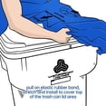 thumbnail image 5 of Trash Smell Buster 95 Gallon Outdoor Plastic Garbage Cans with Covers, Blue, 5 of 15