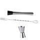thumbnail image 4 of Juego de batidor de cuchara de cóctel cuchara de bar y jigger ergonómico para cocina ANGGREK Otros, 4 of 8