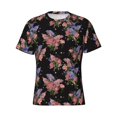 thumbnail image 4 of Qekee Bouquet Classic Fit T-Shirt Men's Shirt Men's Tight Short Sleeves for Exercise, Running, Mountaineering - Bouquet, 4 of 9