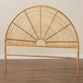 thumbnail image 5 of bali & pari Nina Modern Bohemian Honey Rattan Queen Size Standalone Headboard, 5 of 6