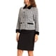 thumbnail image 4 of BLAZER DE TWEED A CUADROS DE VELVET CON COLLAR ELEGANTE PARA MUJERES CHIC XS GRIS, 4 of 6