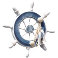 thumbnail image 1 of Mediterranean Style Wall Steering Wheel Decor Mediterranean Hanging Wood Crafts, 1 of 8