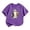 Purple, variant on Zylarhe Girls Halloween Tops Short Sleeve Crewneck T Shirt for Casual Summer Fun Graphic Shirt for Kids White 5-6 Years