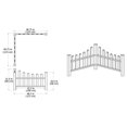 VA20234 Country Corner Picket Arbors and Trellises, White