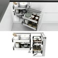 thumbnail image 4 of Kitchen Blind Corner Organizer Soft Close Large Capacity Coffee Cabinet Adjustable, 4 of 20