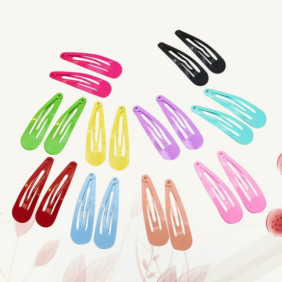 50 Pcs Kids Hair Clips for Girls Pure Color Barrettes Girls Snap Hairpins Pure Color Hair Clips Kids Barrettes Child