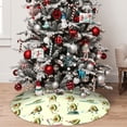 thumbnail image 5 of Yiaed Avocado for Exercise Print Christmas Tree Skirt , Tree SkirtsTree Mat for Christmas Winter Holiday Indoor Decorations-48", 5 of 7