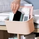 thumbnail image 4 of Cesta de Almacenamiento Colgante, Organizador de Plástico para Mesita de Noche, Caja de Estante con Ganchos, 25.2 x 14.2 x 12.2 cm, para Dormitorio, Habitación, Rosa, 4 of 6