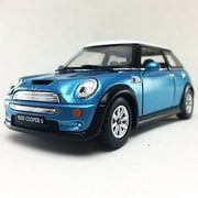 5" Kinsmart Mini Cooper S Diecast Model Toy Car 1:28 Blue