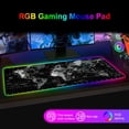 thumbnail image 3 of Lubelski LED RGB Backlight Map Snow Lion Light Pattern Desktop Gaming Mouse Pad Cushion, 3 of 7