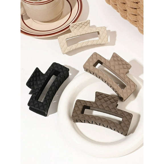 4 Pcs Big Hair Claw Clips for Women and Girls, Big Strong Hair Clips for Thick Thin Hair, Hair Jaw Clips Nonslip ,Warm Color