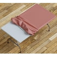 thumbnail image 3 of Sorfey Fitted Picnic Table Cover Classic Solid Rectangle Tablecloth, Burgundy 30"x 96", 3 of 9