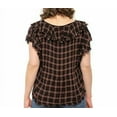 thumbnail image 3 of new FAHERTY women Yosepha top shirt blouse WTH1901-HRP harper plaid sz XS $148, 3 of 11