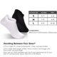 thumbnail image 2 of Xiao Hua 8 pares de calcetines tobilleros, calcetines finos de algodón, calcetines deportivos finos de corte bajo para mujer, blancos, 2 of 4
